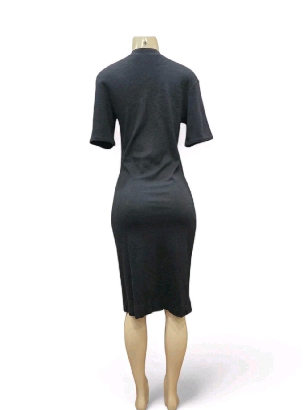 Ralph Lauren Black Logo Polo Buttoned Dress Women's Size S VTG - Picture 3 of 13